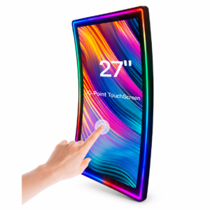 27 Inch LED Lighted Curved Capacitive Touch Display