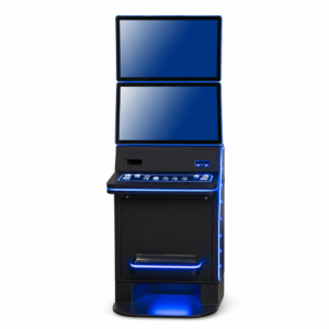 23.8-Inch Stacked Dual Screen Blue LED Slot Machine Cabinet (Customized)
