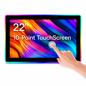 22 Inch LED Lighted Flat Capacitive Touch Display