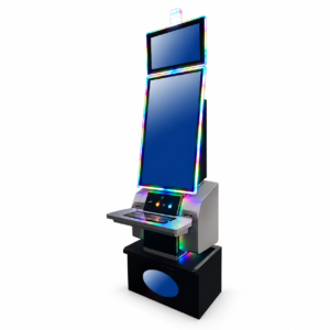 43 Inch Purple LED Matrix Portrait custom slot machine cabinet concept product image
