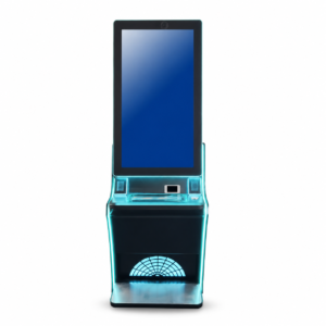 43 Inch Cyan LED Portrait custom slot machine cabinet concept product image