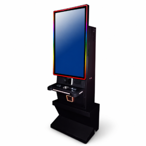 43 Inch Red Trim Portrait custom slot machine cabinet concept product image