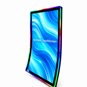 43 Inch 4K LED Lighted J-Shaped Capacitive Touch Display with Acrylic Front Panel